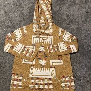 Women's Patterned Hoodie Sweater